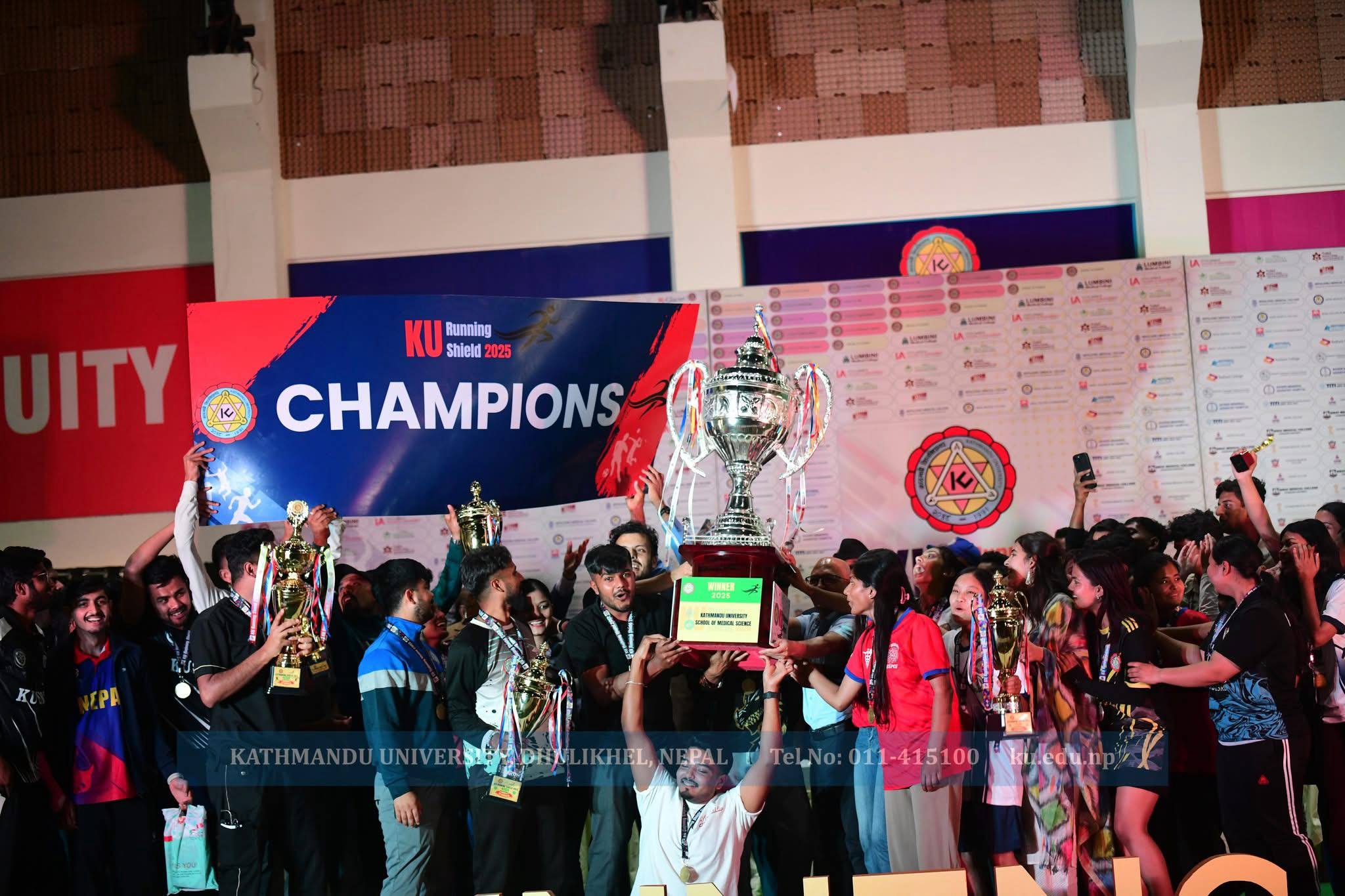 केयूकाे प्रथम रनिङ शिल्ड खेलकुद सम्पन्न