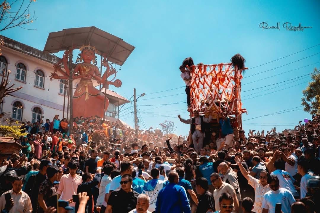 बनेपाको ऐतिहासिक चण्डेश्वरी जात्रा  सुरु