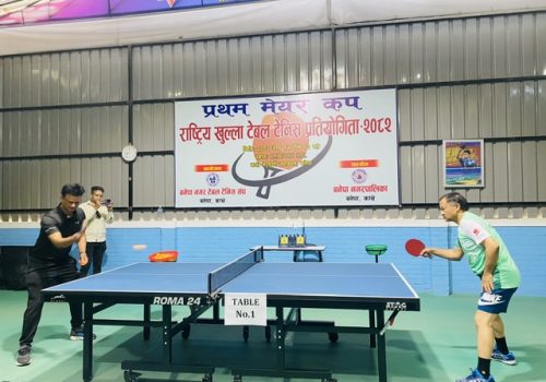 बनेपामा पहिलो पटक मेयर कप राष्ट्रिय खुल्ला टेबल टेनिस प्रतियोगिता