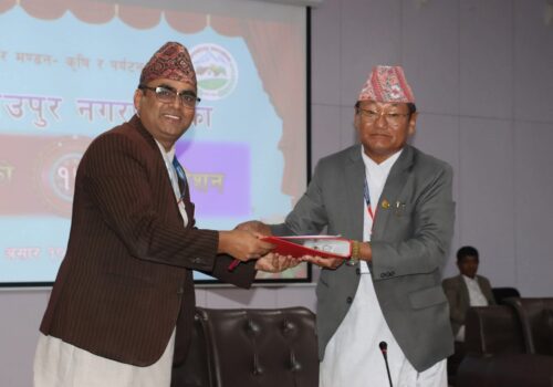 मण्डनदेउपुर नगरपालिकाको १ अर्ब १० करोड ७५ लाख ४५ हजार ५५९ रुपैंयाँ बराबरको बजेट सार्वजनिक