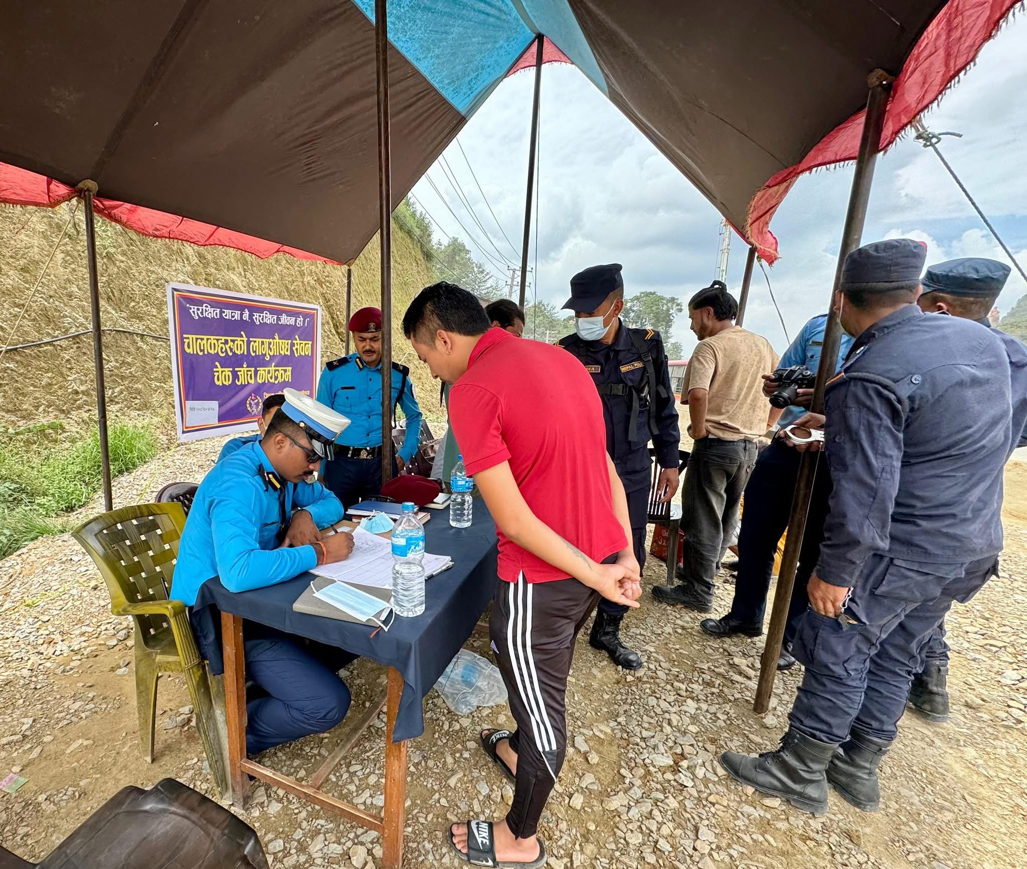 लागुपदार्थ सेवन गरेर सवारी चलाउने ९ जना चालक पक्राउ