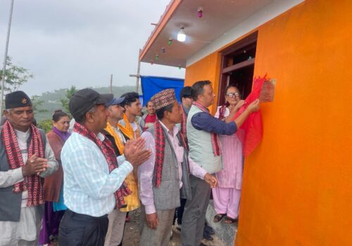 बेथानचोक गाउँपालिका वडा नं. ४ मा निर्मित सिद्धेश्वर महादेव मन्दिरको उदघाटन
