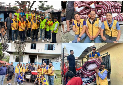 रोटरी एक्सन ग्रुपको मानवीय सहयोग