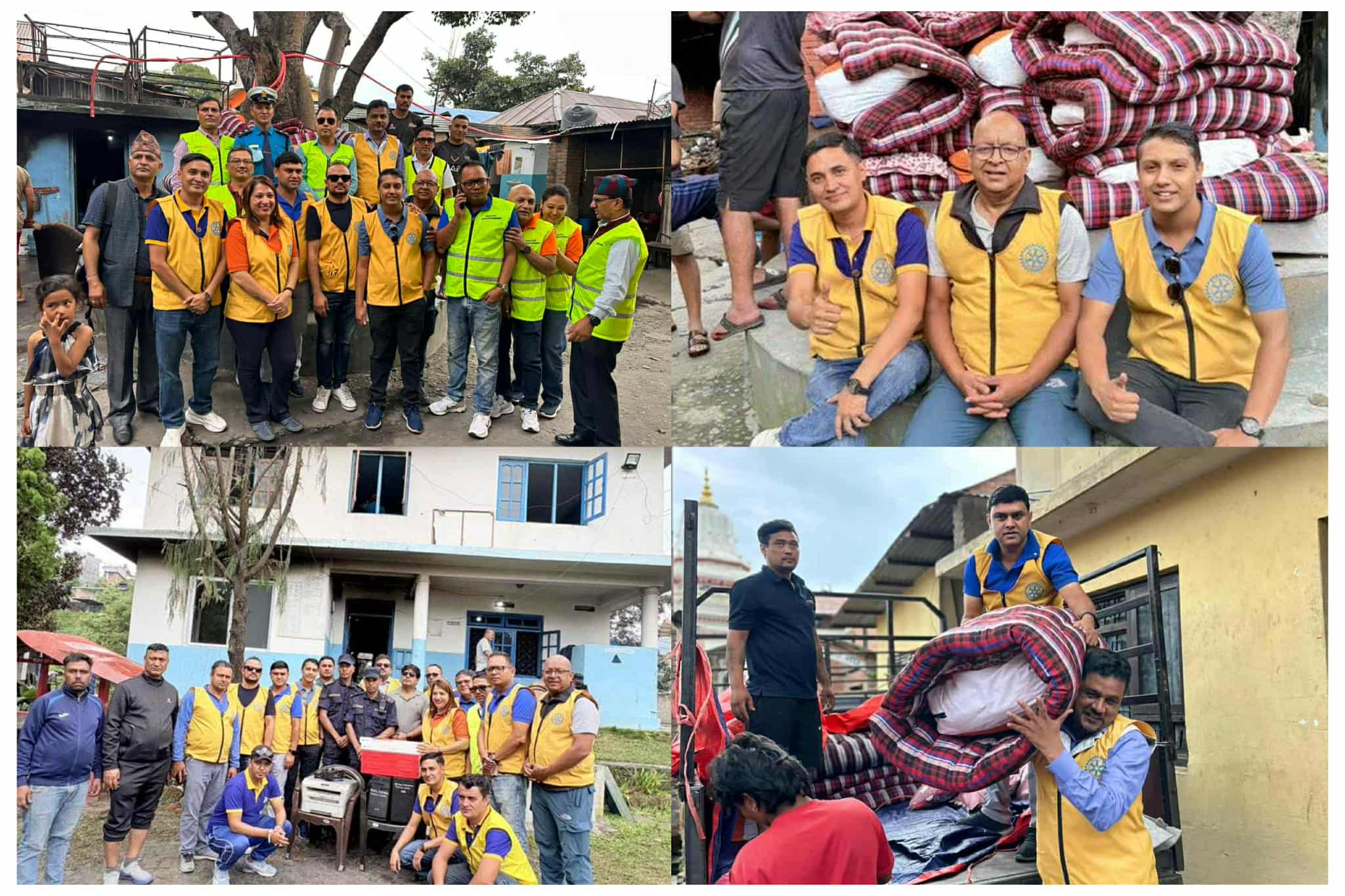 रोटरी एक्सन ग्रुपको मानवीय सहयोग