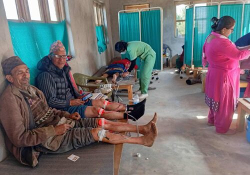 दाेलखाकाे शैलुङमा निशुल्क स्वास्थ्य शिबिर