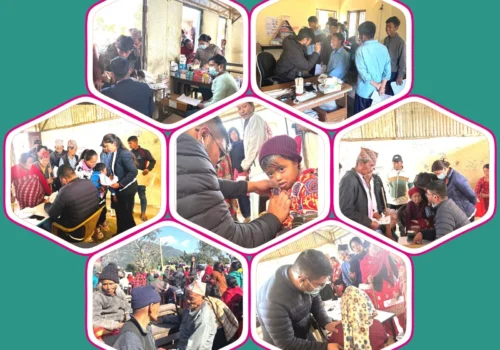 घर्तिछापको निःशुल्क शिविरमा करिव सात सय लाभान्वित