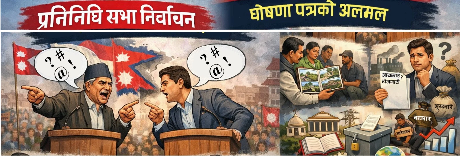 संघीय संसद निर्वाचन, प्रचार प्रसार फागुन ४ देखि १८ गतेसम्म