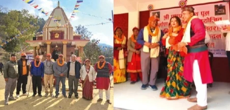 खोपासी तीन थुम्की डाँडामा शिव–आस्थाको पुनर्जागरणः पुनर्निर्मित पशुपतिनाथ मन्दिरमा प्राणप्रतिष्ठा