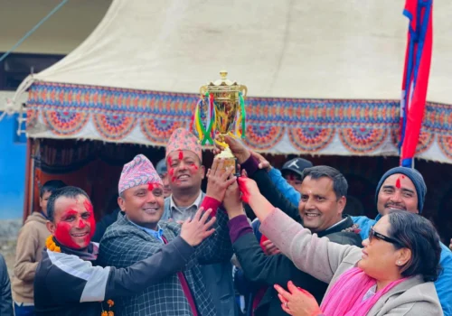 बेथानचोक गाउँपालिकास्तरीय राष्ट्रपति रनिङ शिल्डको उपाधि पार्वतीलाई