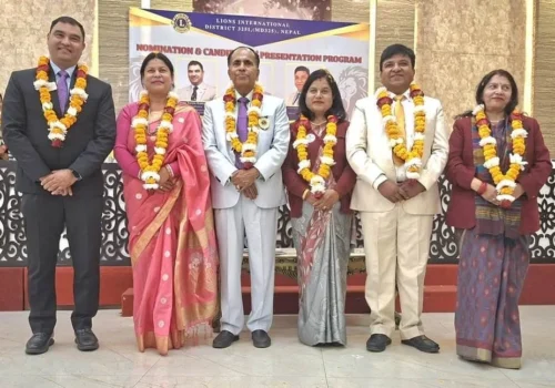 भण्डारीद्वारा लायन्स क्लब इण्टरनेशनल ३२५ आइको सेकेण्ड भिडिजीका उम्मेदवारी घोषणा