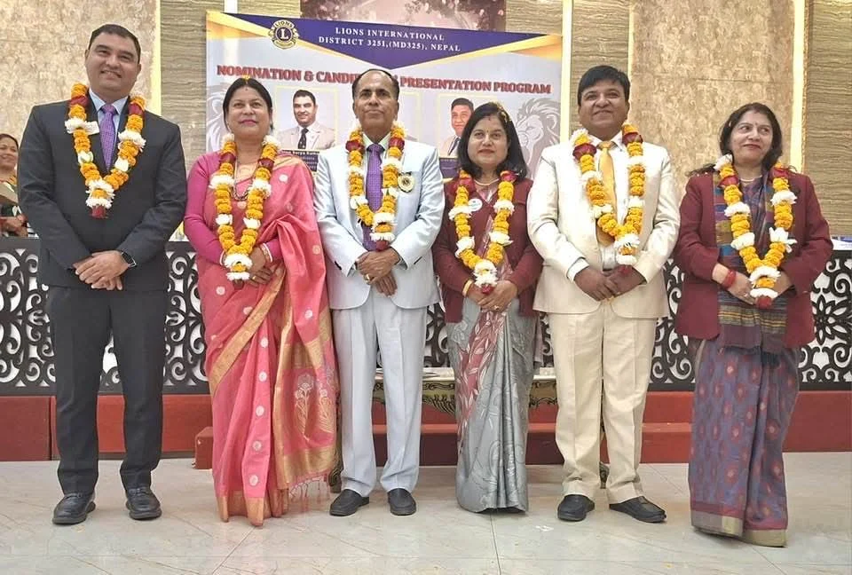 भण्डारीद्वारा लायन्स क्लब इण्टरनेशनल ३२५ आइको सेकेण्ड भिडिजीका उम्मेदवारी घोषणा