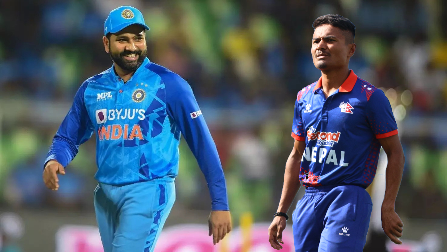 Rohit-Paudel-and-Rohit-Sharma