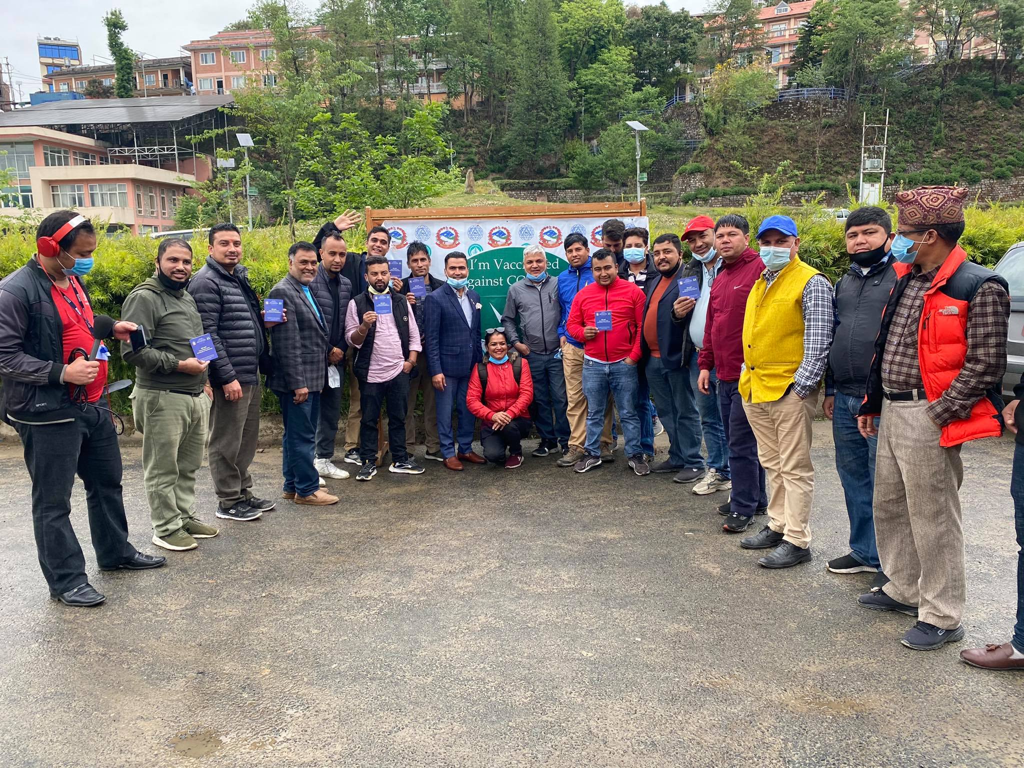 काभ्रेली पत्रकारहरुले लागाए कोरोना विरुद्धको दोस्रो डोज खोप