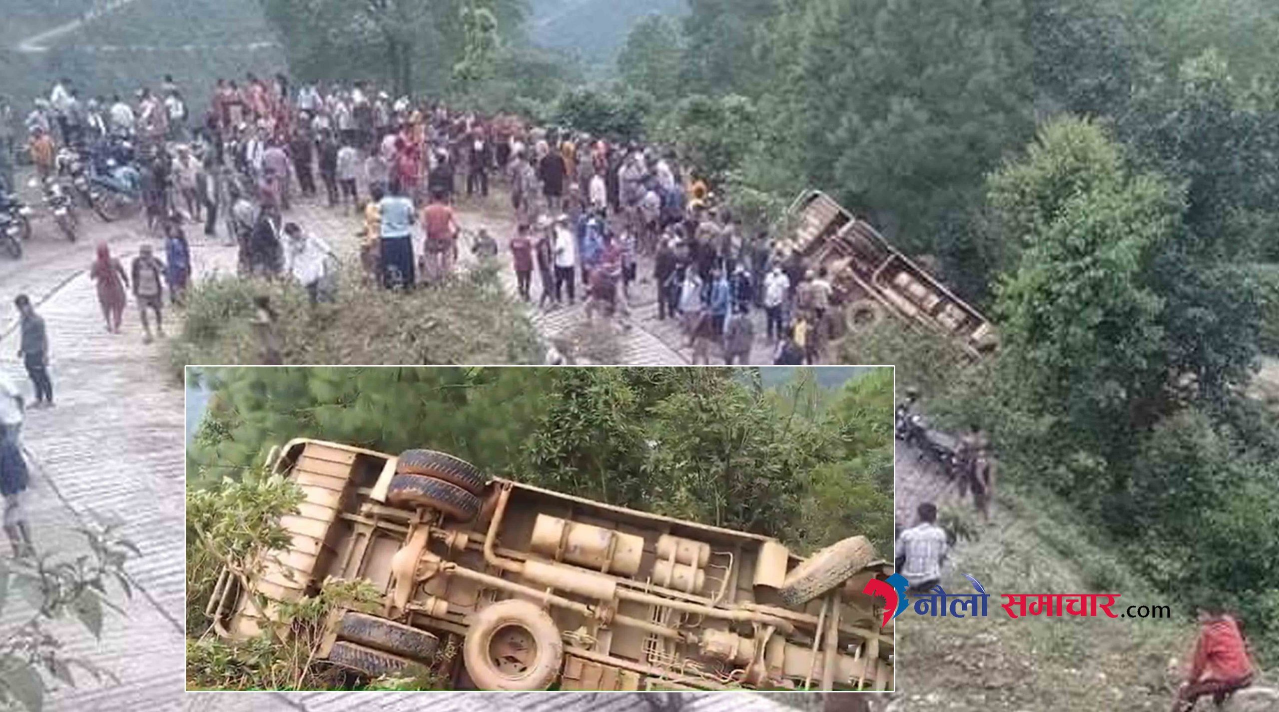 सिन्धुपाल्चोक ठोकर्पामा बस दुर्घटना, २ जनाको मृत्यु, ४१ घाइते