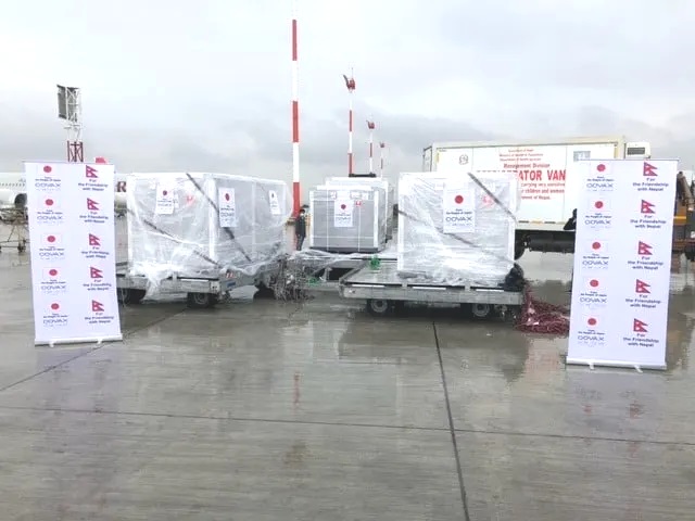 जापानबाट आयो थप साढे ५ लाख डोज खोप