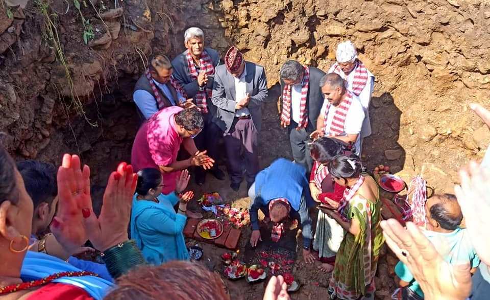 पनौती-७ मा स्वास्थ्य चौकीको भवन शिलान्यास, १० शैयाको अस्पतालको रुपमा स्तरोन्नति गरिने