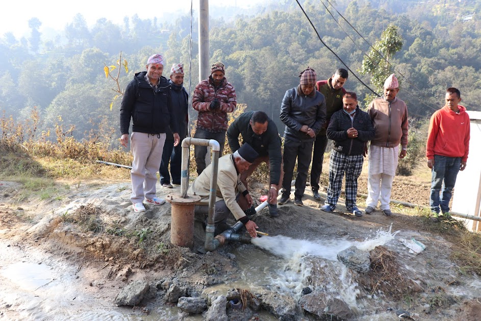 नमोबुद्धको वडा २ मा ‘एक घर एक धारा’ अभियान
