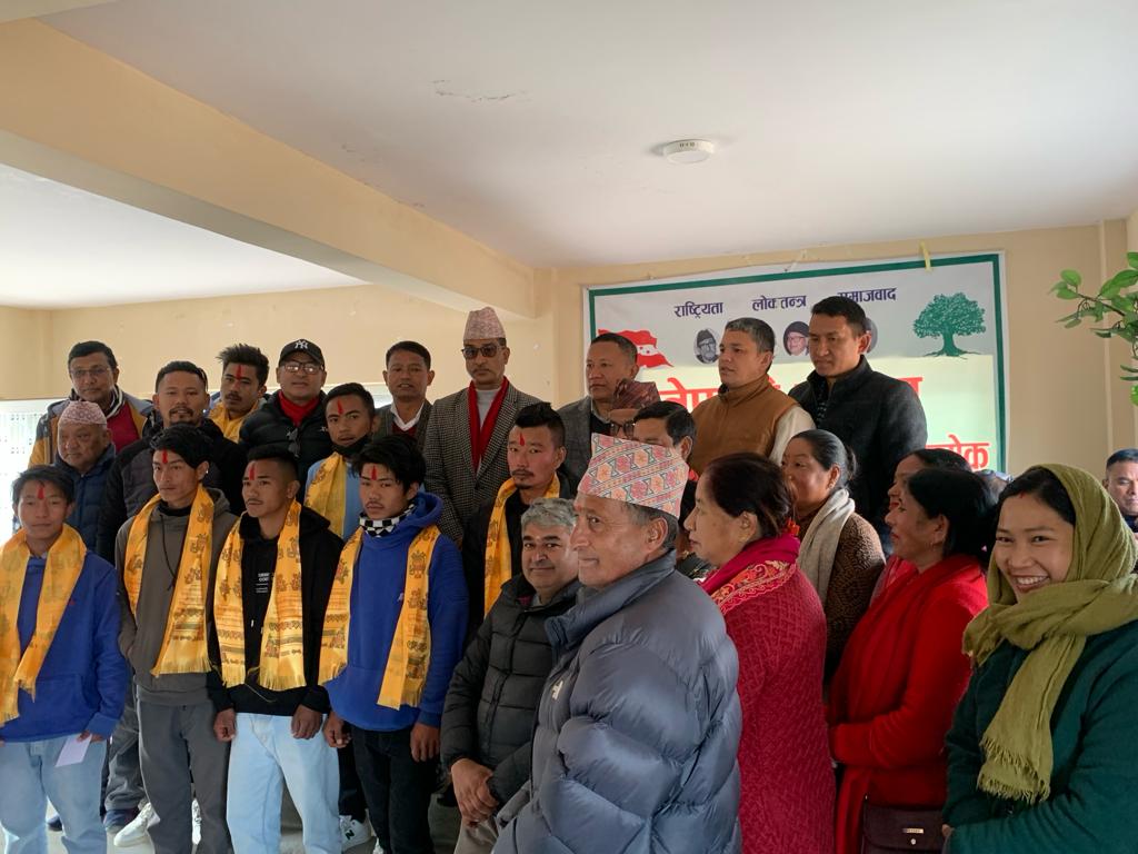 धुलिखेल–३ का २२ युवा कांग्रेस प्रवेश