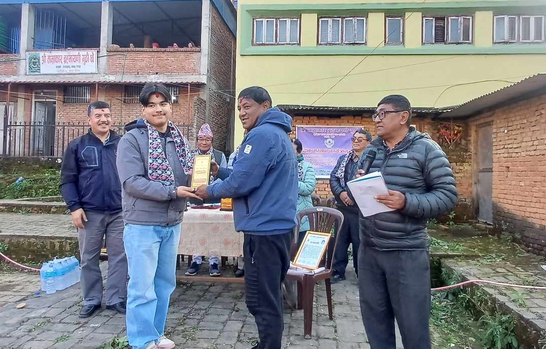 ताम्राकार ब्रम्हायणी गुठीले गर्यो सम्मान