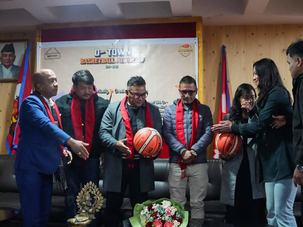 काभ्रेपलाञ्चोकमा बास्केटबल प्रशिक्षण नियमित गरिने