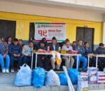 निलो आकाशको स्थापना दिवसमा दाप्चा माविका विद्यार्थीलाई न्यानो कपडा