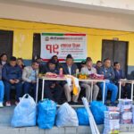 निलो आकाशको स्थापना दिवसमा दाप्चा माविका विद्यार्थीलाई न्यानो कपडा