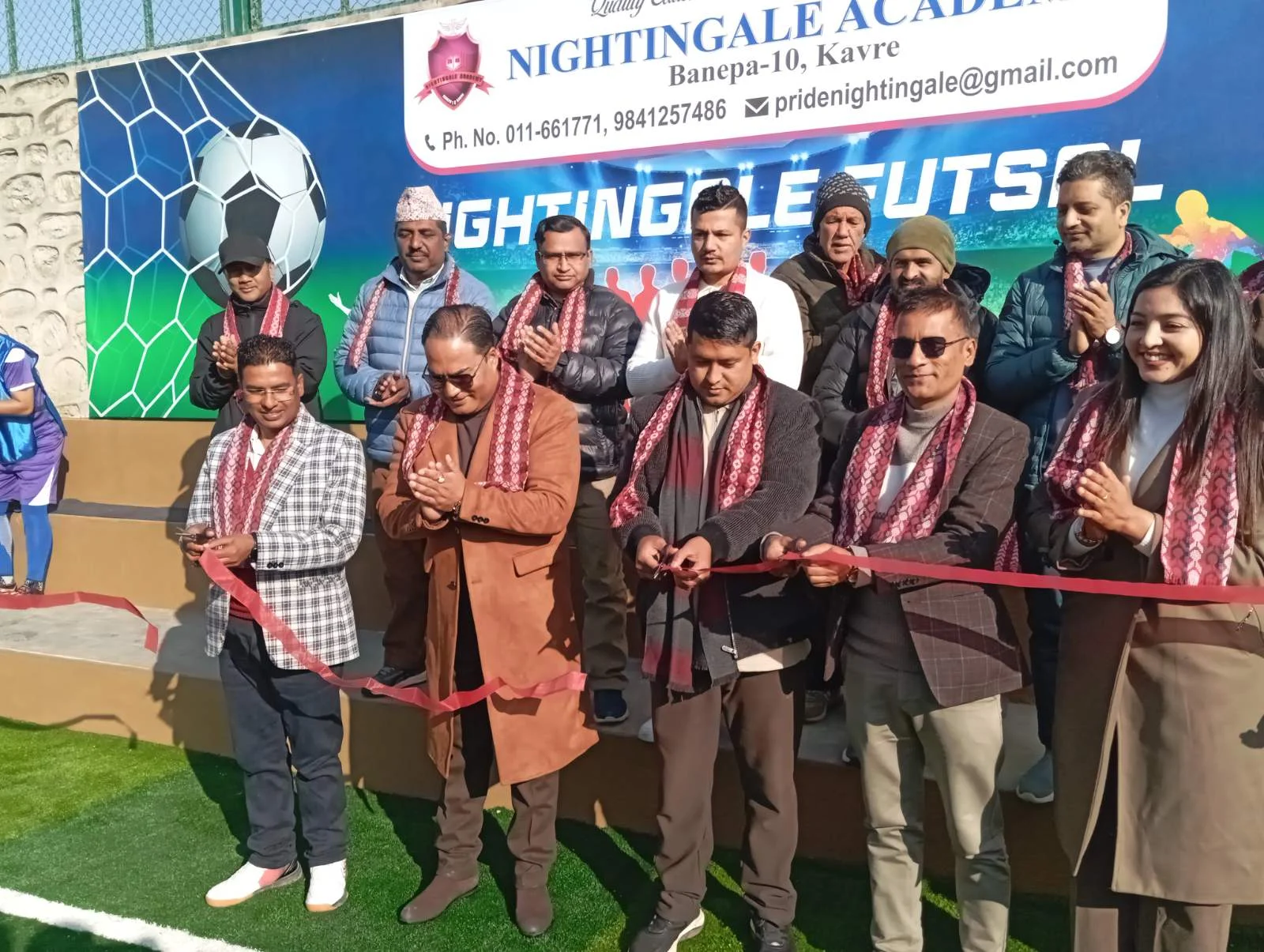 नाईटिङ्गेल एकेडेमीमा निर्माण भयो फुटसल मैदान