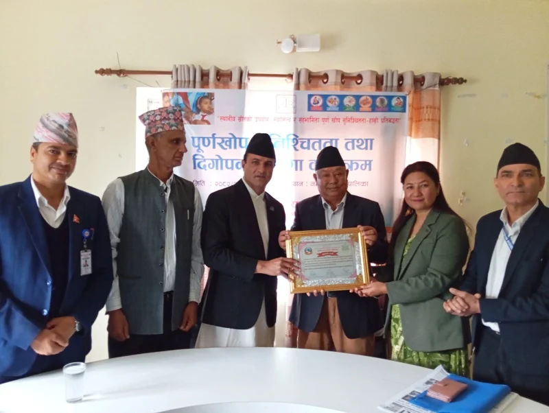 पूर्ण खोप सुनिश्चित गर्न तीन वर्ष देखि नमोबुद्ध नगरपालिका निरन्तर प्रथम