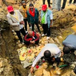बाढी पहिरोले क्षतिग्रस्त शंखेश्वरी मन्दिरको पुनर्निर्माण थालियो