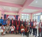 प्रहरी कार्यालय पुनर्निर्माणमा सघाउनेलाई सम्मान