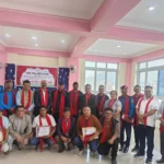 प्रहरी कार्यालय पुनर्निर्माणमा सघाउनेलाई सम्मान