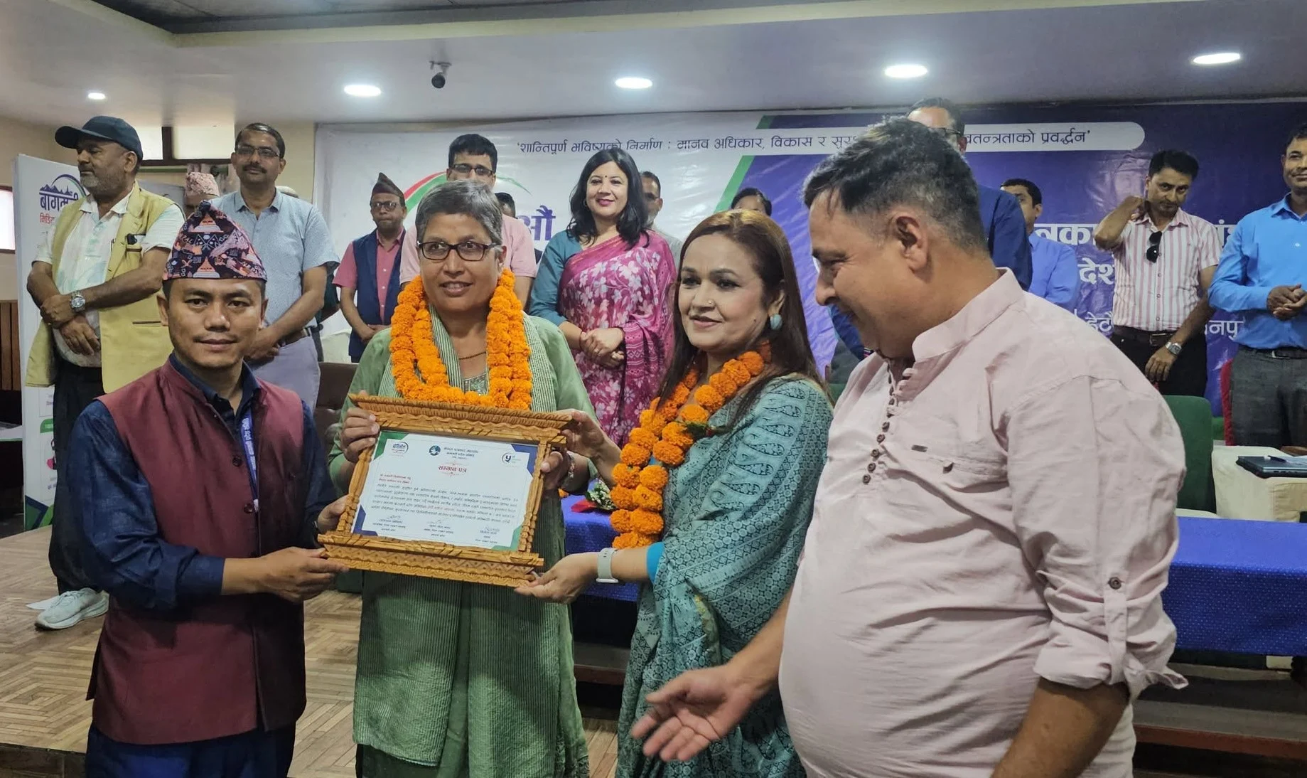 पत्रकार महासंघ बागमतीको साधारण सभामा अग्रज पत्रकार र उत्कृष्ट शाखालाई सम्मान