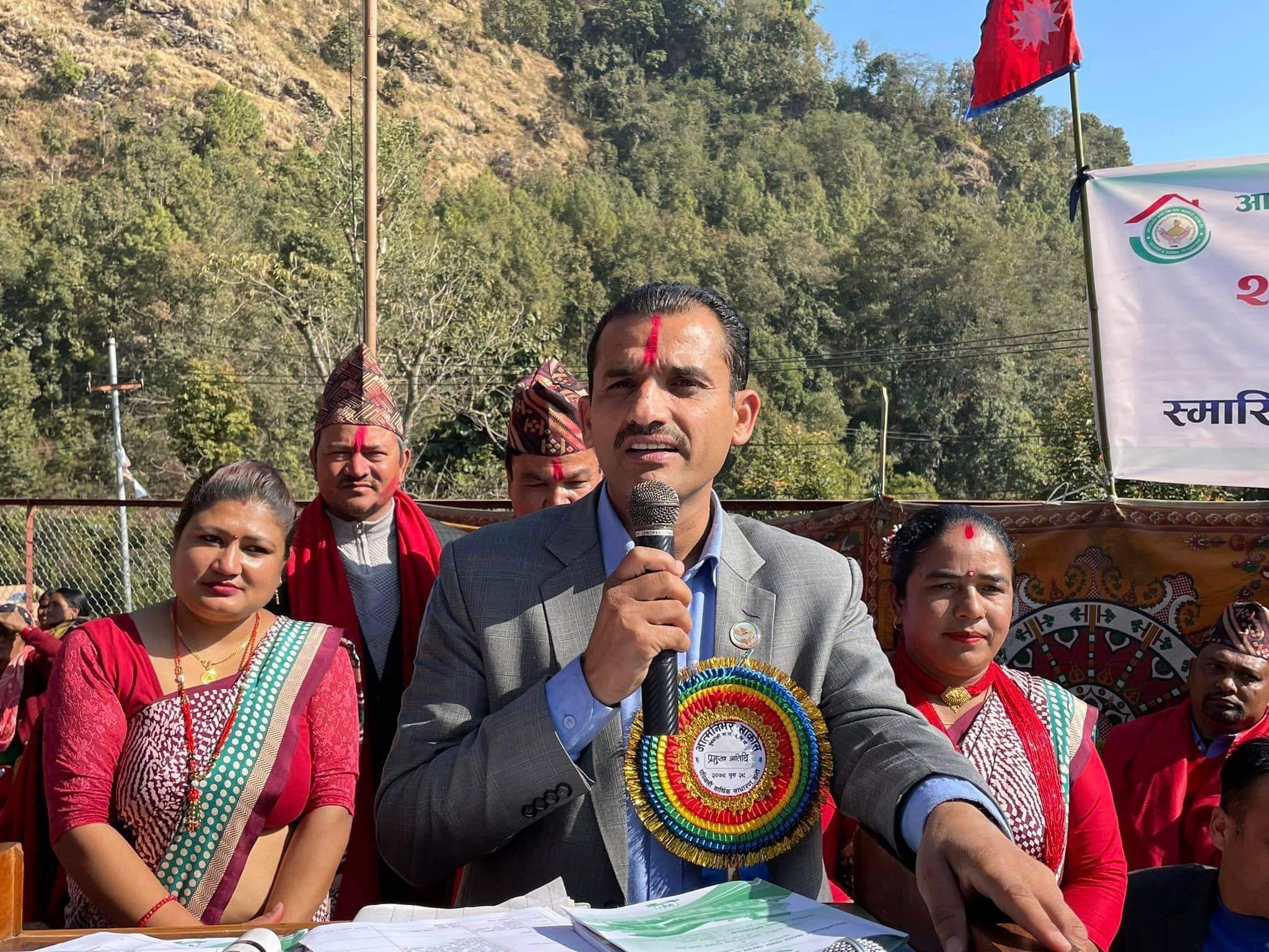 सहकारीको उदेश्य अनुसार अघि बढ्न सांसद सापकोटाकाे आग्रह