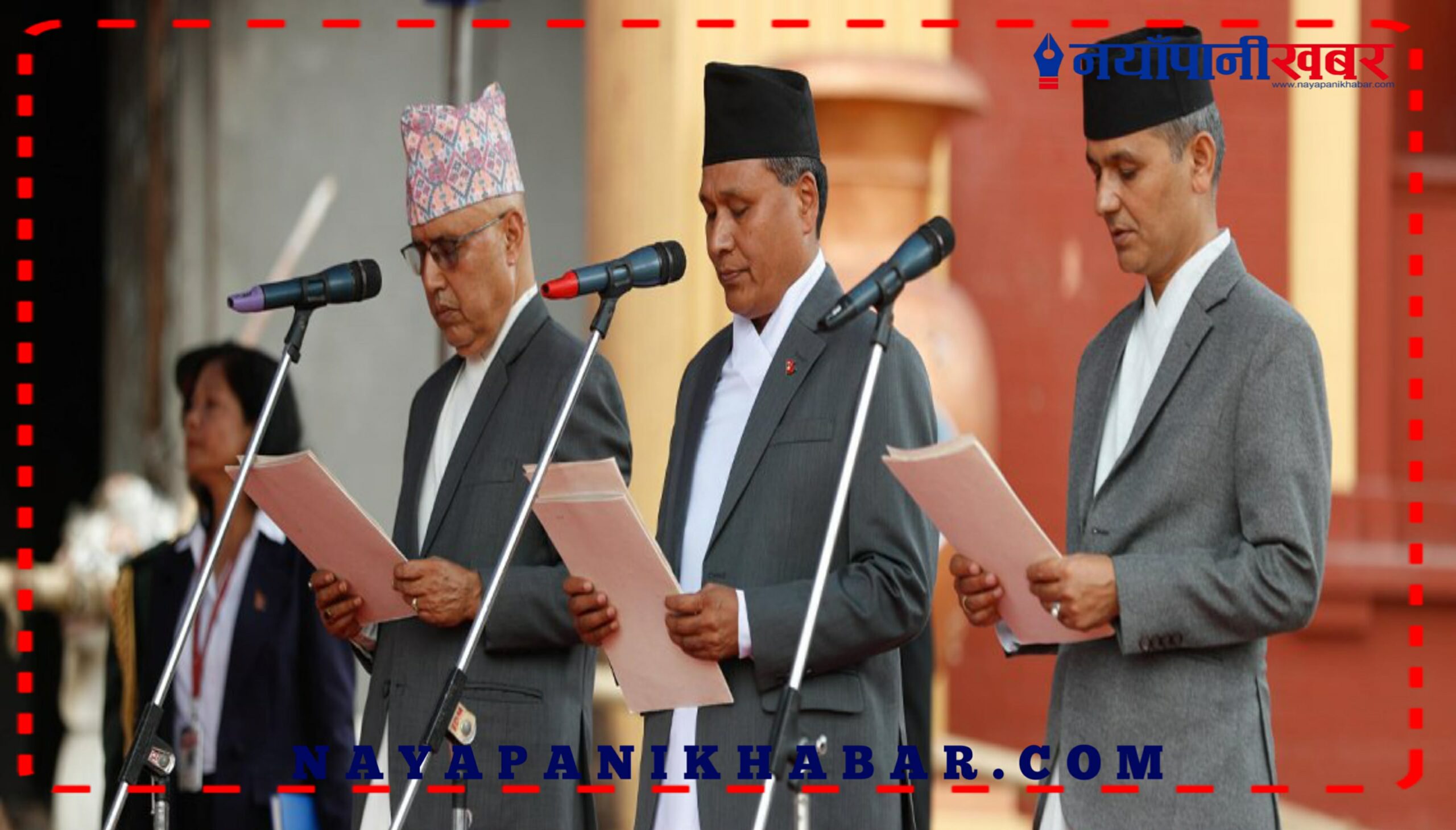 नवनियुक्त तीन मन्त्रीहरूद्वारा शपथ, पदभार ग्रहणअघि अस्पताल पुगे कुलमान