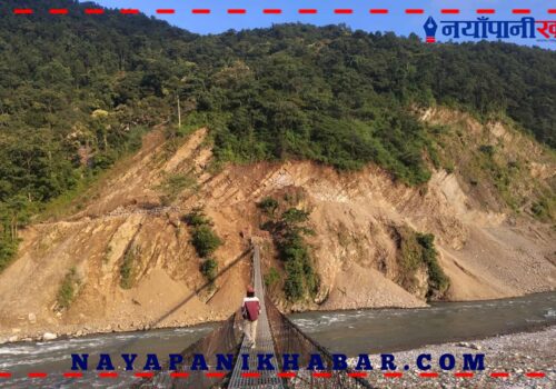 मध्यपहाडी लोकमार्गकाे मादले भीरमा ब्रेकथ्रु : नागरिकलाई यातायातमा सहजता थपिने