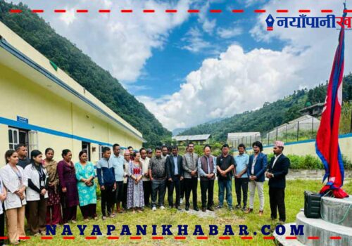 संविधान दिवसकाे अवसरमा पाँचपोखरीमा झण्डोत्तलन