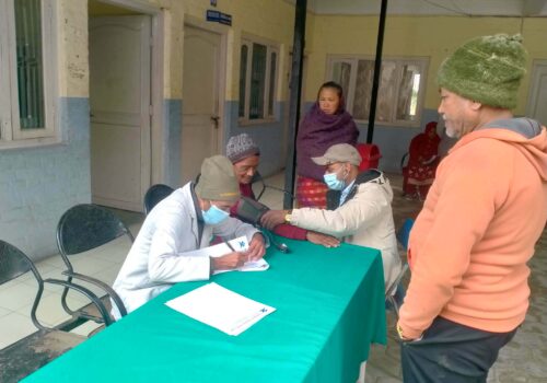 सिपाघाटमा नि:शुल्क स्वास्थ्य शिविर, ३९१ जनाले लिए सेवा