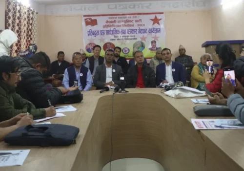 नेकपाका उम्मेदवार सापकोटा र दुलालको पाँच वर्षे विकास लक्ष्य सार्वजनिक