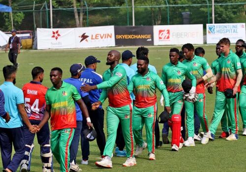 पहिलो एकदिवसिय खेलमा नेपाल जिम्बावे ‘ए’ सँग तीन विकेटले पराजित