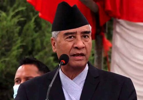 नेपाली काँग्रेसका सभापति तथा पूर्वप्रधानमन्त्री देउवा भोली धादिङबेसी आउदै