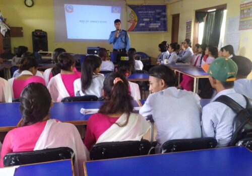 साईबर क्राईम सम्बन्धी जनचेतना फैलाउदै धादिङ प्रहरी