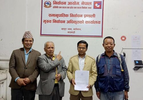 नेपाली जनता दलको तर्फबाट समानुपातिक बन्दसूचीको पहिलो नम्बरमा रघु परियार