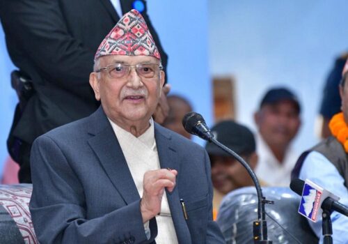 राप्रपालाई भोट माग्दै ओलीले भने- लिङ्देनलाई जिताउनु एमालेको इज्जत हो