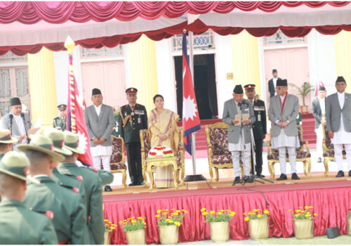 नवनिर्वाचित राष्ट्रपति पौडेलबाट शपथ ग्रहण