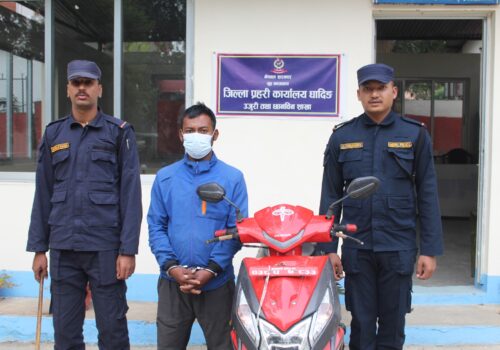 स्कुटर चोरी गर्ने गंगाजमुना गाउँपालिकाका अमृत कार्की पक्राउ