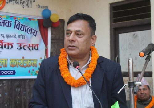 पशुपति मावि सुशासन र अनुशासनमा अगाडी छः मेयर ढुंगाना