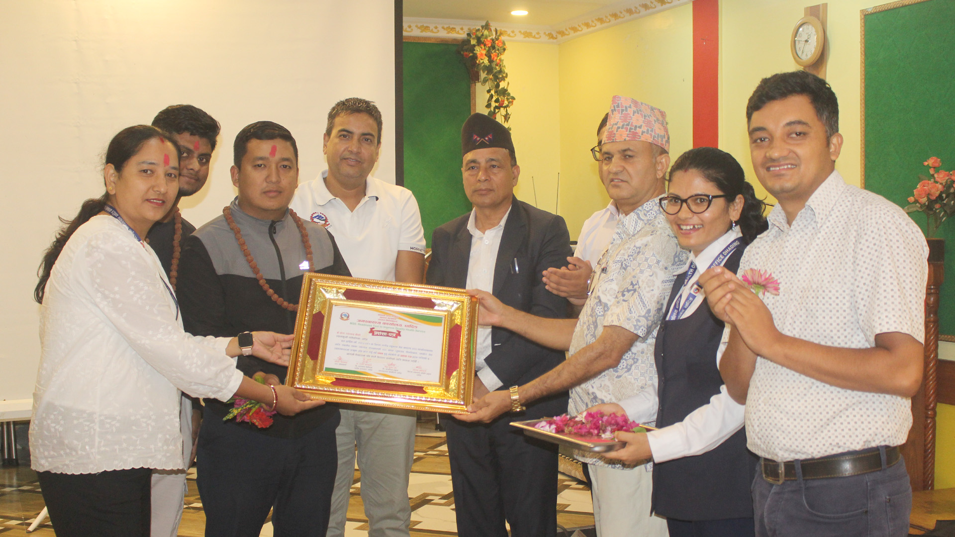 ढोला स्वास्थ्य चौकी धादिङ जिल्लाकै उत्कृष्ट