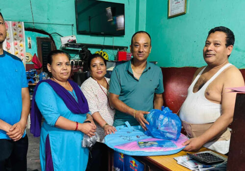 नीलकण्ठ–३ द्धारा अपाङ्गता भएकालाई खाद्य तथा दैनिक जीवनमा आवश्यक सामाग्री वितरण