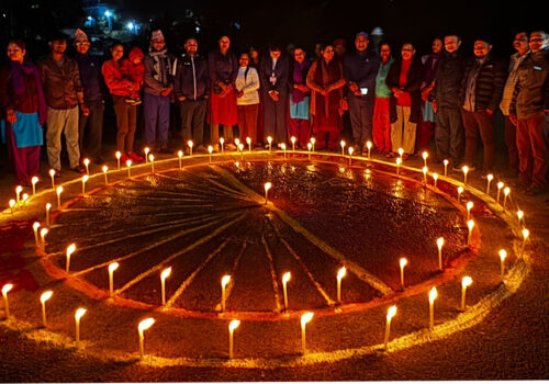 लैङ्गिक हिंम्सा बिरुद्धको १६ दिने अभियानको पुर्व सन्ध्यामा सिद्धलेकमा दिप प्रज्वलन
