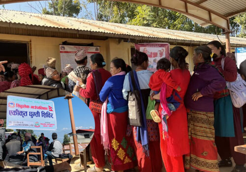 सिद्धलेक गाउँपालिकाद्धारा पहिलो पटक एकीकृत घुम्ती शिविर संचालन, ४ सय ६५ जनाले सेवा लिए